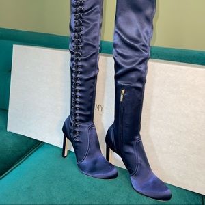 Brand new Satin size 6 Jimmy Choo over the knee